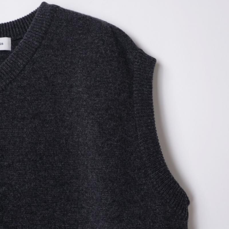 RERACS V NECK PULLOVER KNIT VEST (25FW-REKN-394L-J Top Gray