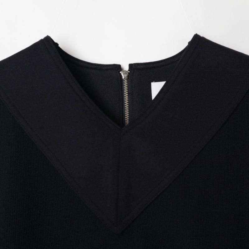 【極美品】THE RERACS Vネックセーター ブラック THE RERACS│ザ・リラクス / RERACS RAGLAN V NECK PULLOVER