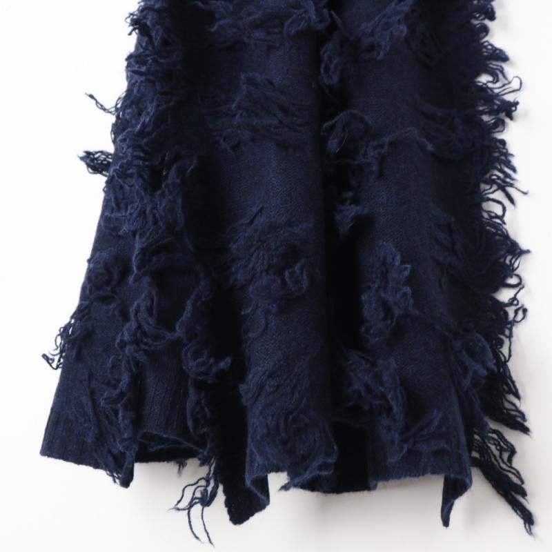 ラムフリンジストール (7933 ネイビー) homspun - A.I.R.AGE ONLINE