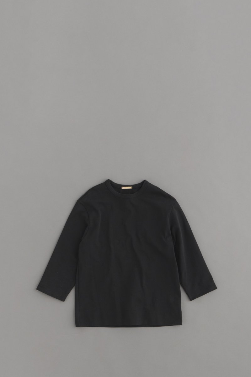 La Mond ラモンド Basque 7分袖 T Shirt Black Lm C 102 7分袖t