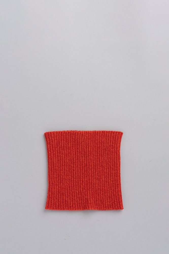 KIJIMA TAKAYUKI　Cashmere Knit Neck Warmer (Orange)