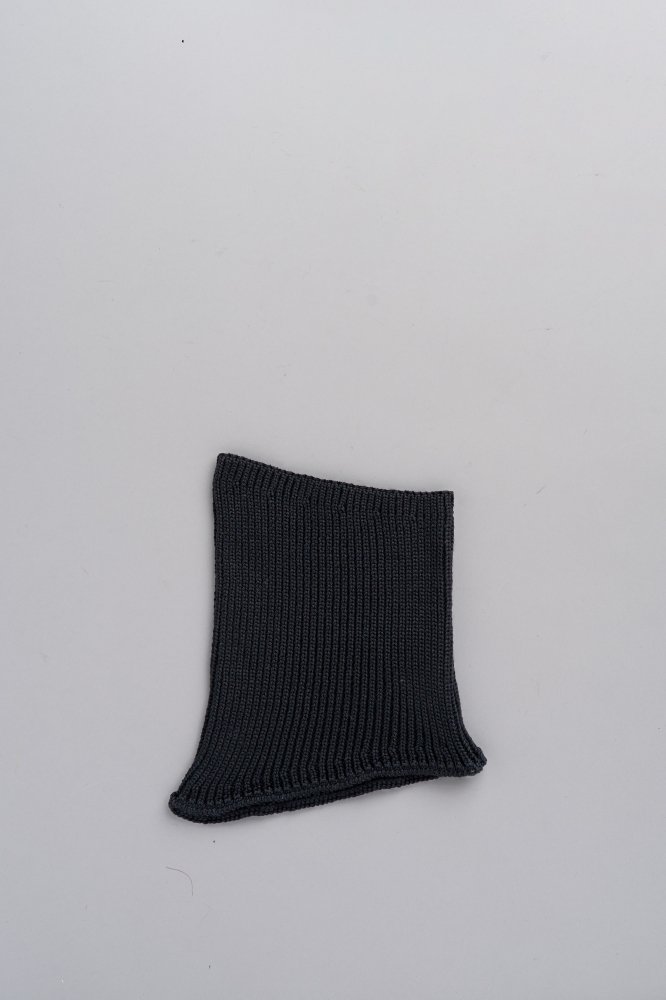 KIJIMA TAKAYUKI　Wool Knit Neck Warmer (Black)