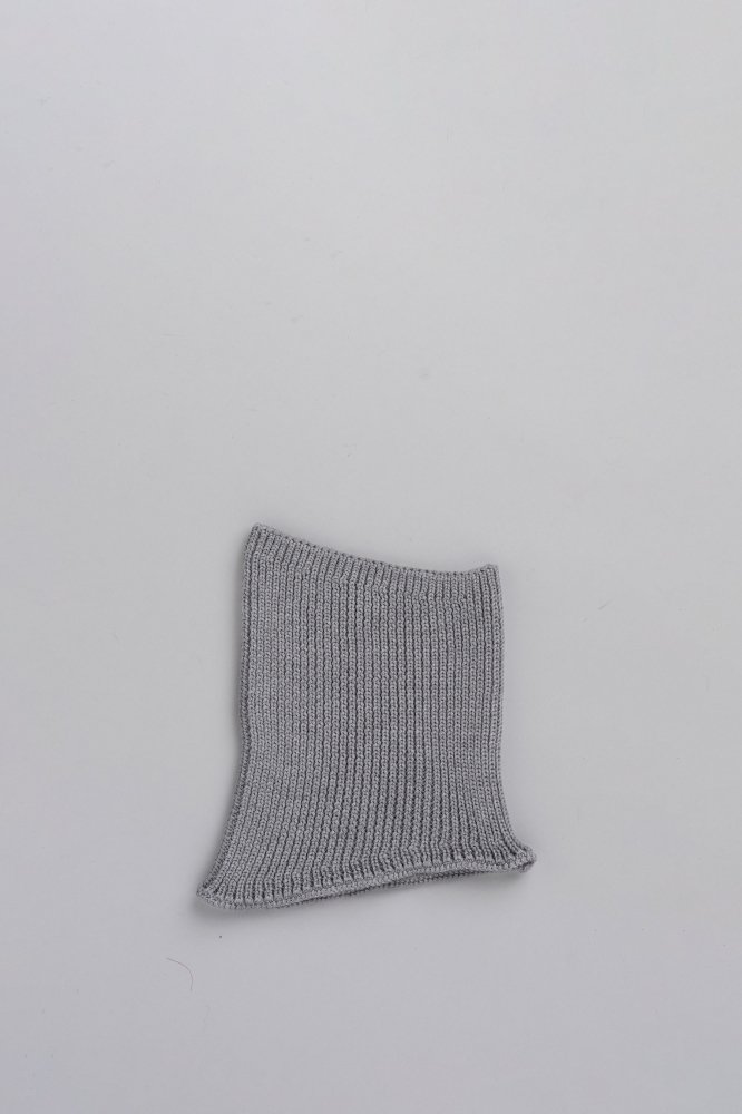 KIJIMA TAKAYUKI　Wool Knit Neck Warmer (Gray)