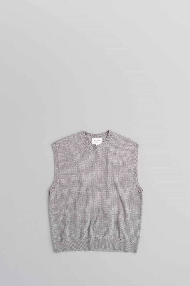 STILL BY HAND　C/S Knit Pullover Vest [KN02222][Grey]