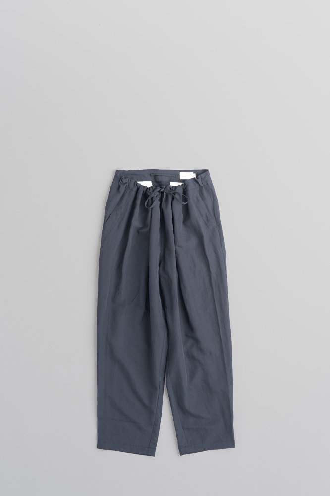 STILL BY HAND　Spindle Gather Pants [PT03222][Black Navy]