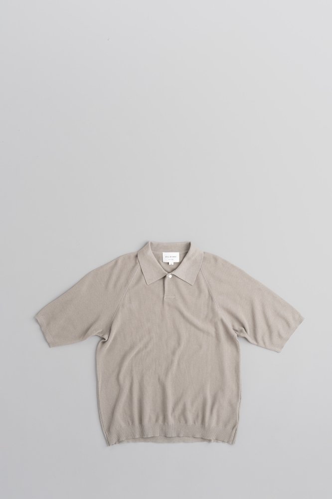 STILL BY HAND　C/S Knit Polo [KN01222][Greige]