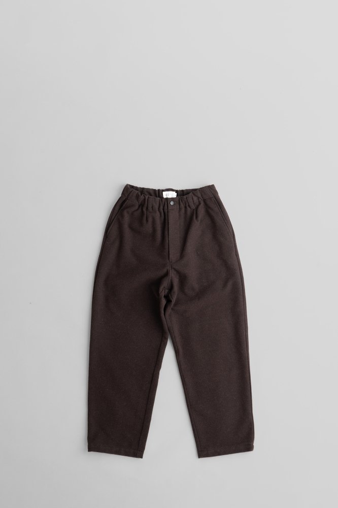 STILL BY HAND　COTTON WOOL KERSEY  TEPERED PANTS [PT02234][BROWN]