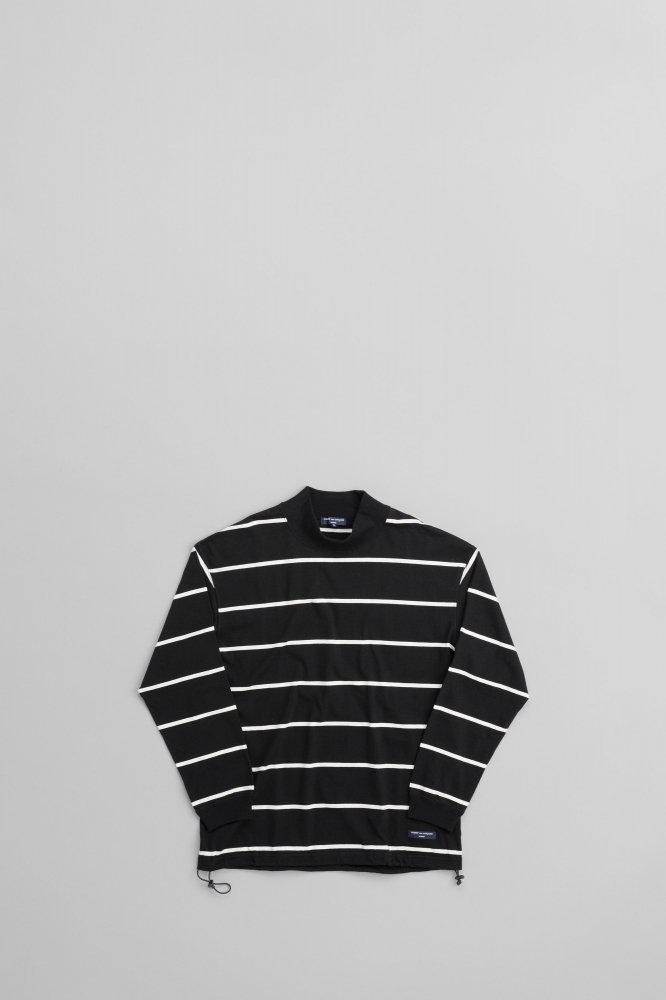 COMME des GARCONS HOMMEMOCK NECK BORDE L/S T [HN-T003-051][BLACK OFF]