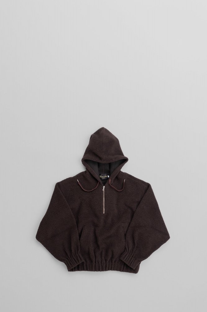 HAVERSACKWOOL PILE HOODED PARKA [412402][BROWN]