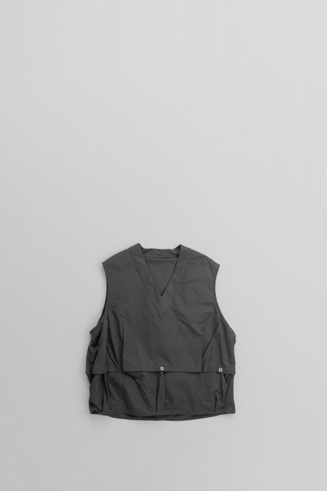 HAVERSACKV-NECK PULLOVER VEST [442421][CHARCOAL]