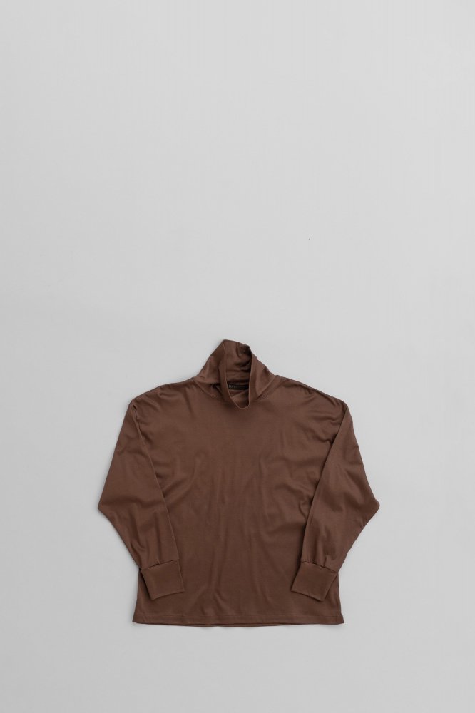 HAVERSACKLOOSE FIT MOCK TURTLENECK SHIRT [412401][BROWN]