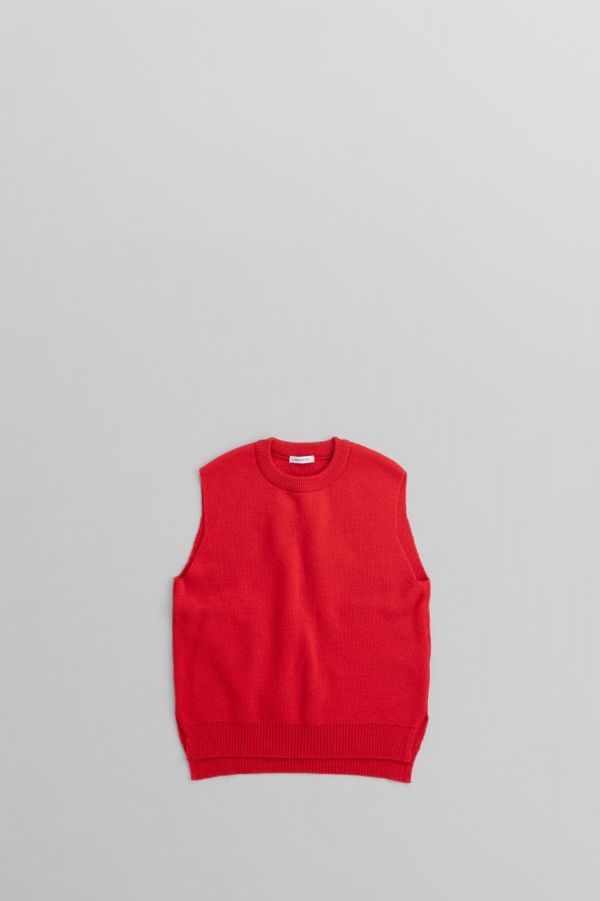 ORDINARY FITSBRITISH WOOL VEST [OF-N054][RED]