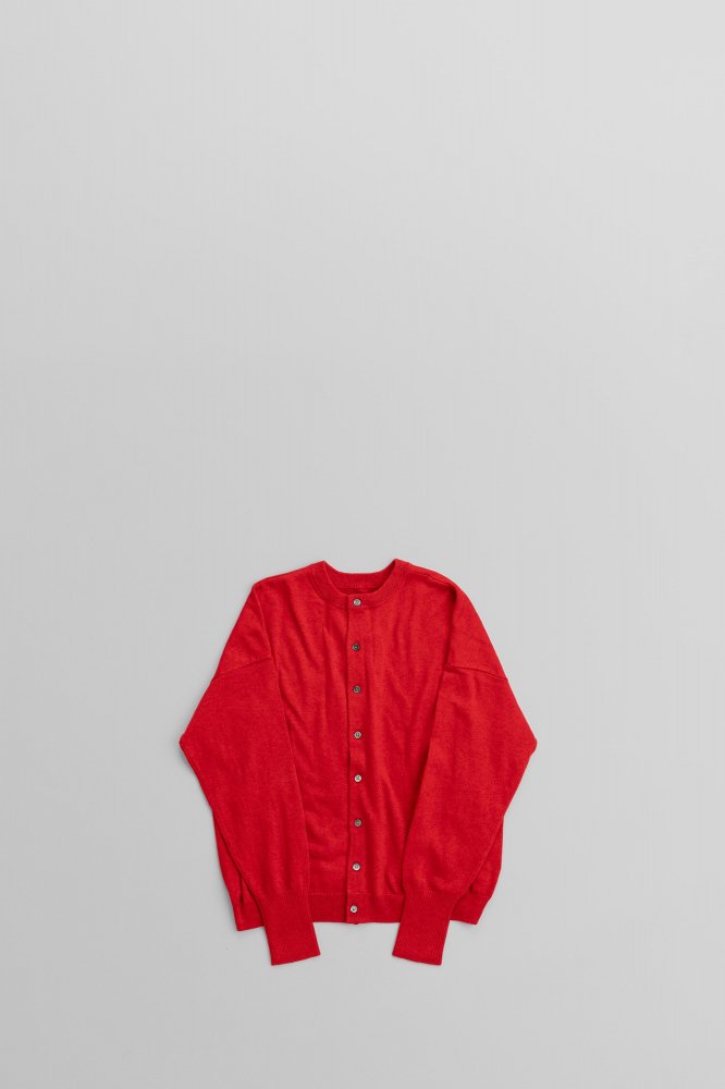 pritC/W 2WAY WIDE CARDIGAN [RED]