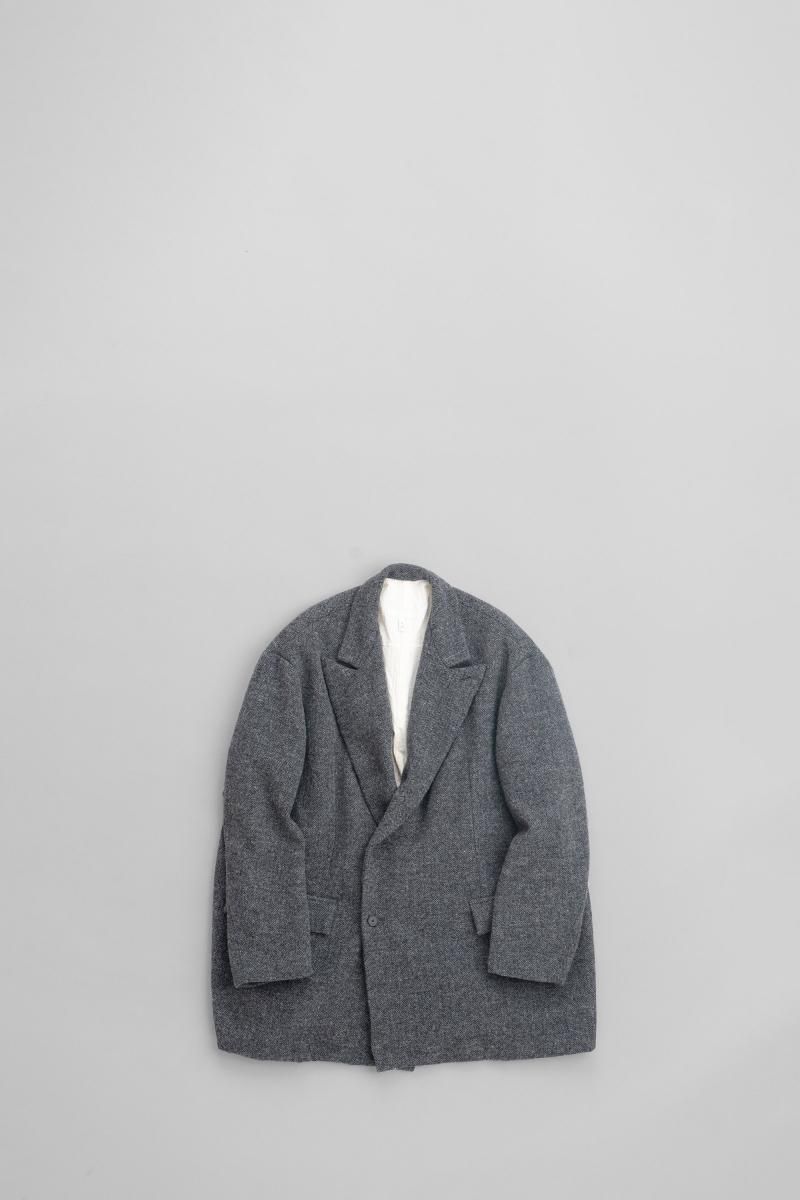 FIRMUM][フィルマム][英国羊毛・杉綾カラーツィード ピークドラペル