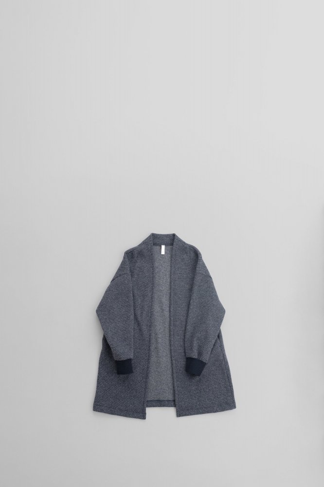 pritDOUBLE JACQUARD TOPPER CARDIGAN [NAVY]