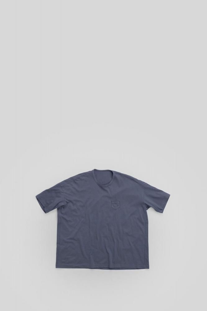 【ゴーシュ】スビン天竺フレンチスリーブカットソー・ダークネイビー¥13,200 ゴーシュ | オーガニックスビン天竺 | ワイドカットソー