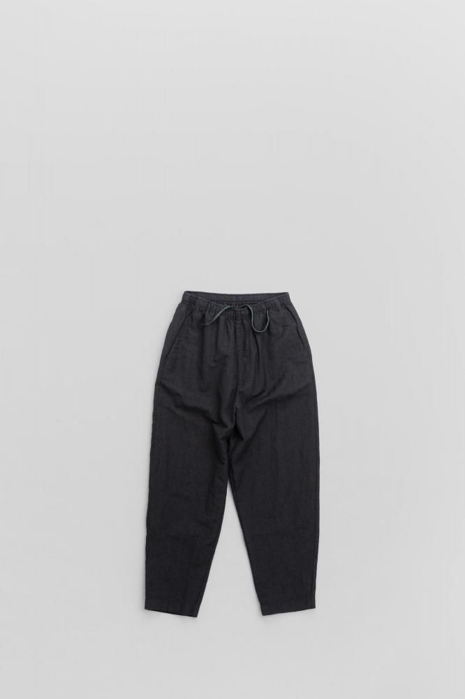 alvanaWOOL LINEN MILLING EASY PANTS [ALV-00144][INK BLACK] 