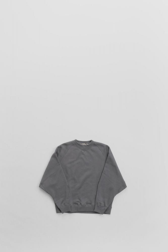 HAVERSACKAZUMA FLEECY STITCH  CREW NECK SWEAT [412522][CHARCOAL]
