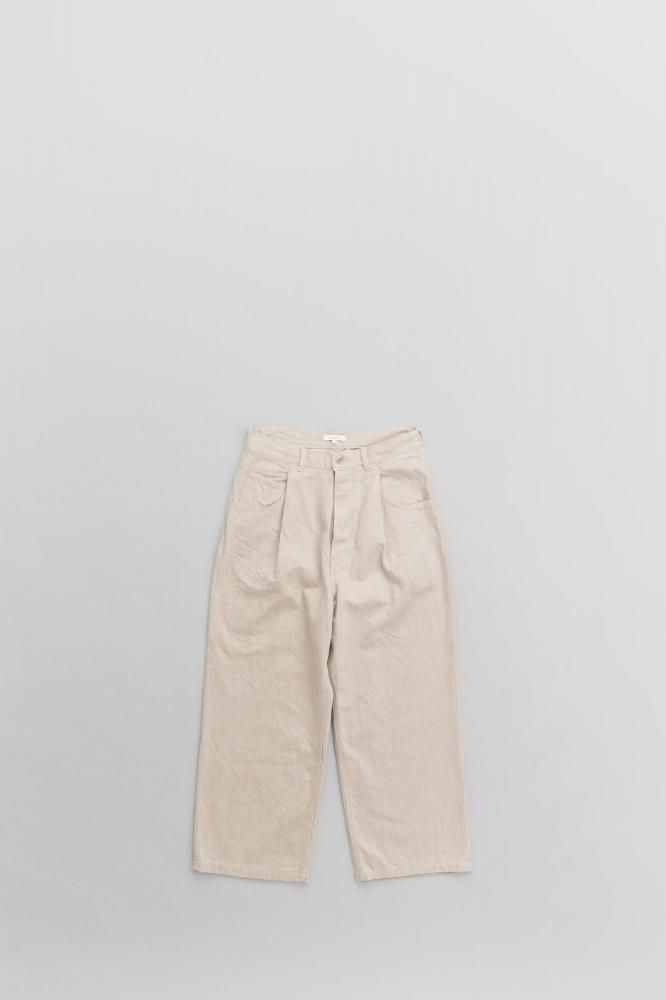 kontorWIDE DENIM PANTS [KON-PT04253][SAND]