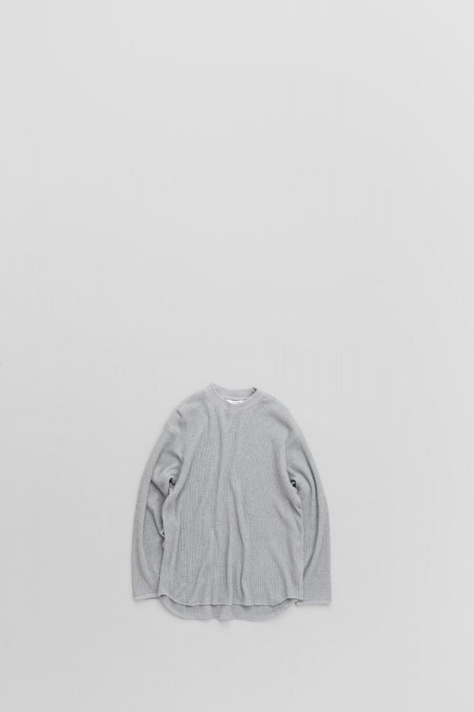 STILL BY HANDTHERMAL CREW NECK PULLOVER [CS01254][HEATHER GREY]