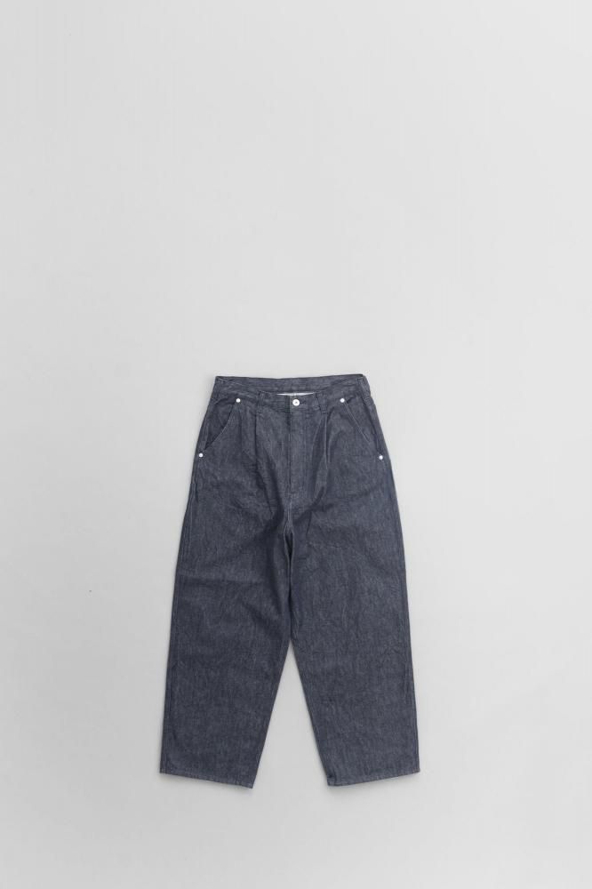 COMME des GARCONS HOMMEREACTIVE DENIM WIDE TAPERED PANTS [HP-P026-051][INDIGO]