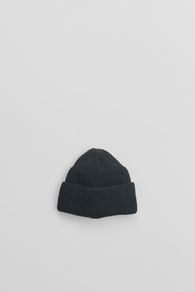 KIJIMA TAKAYUKI��COTTON ACRYLIC WATCH CAP [MKNY261001][BLACK]
