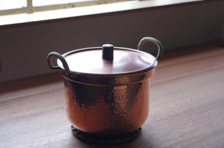 銅の六寸両手鍋 - F/style<br />錫引き【受注製作】