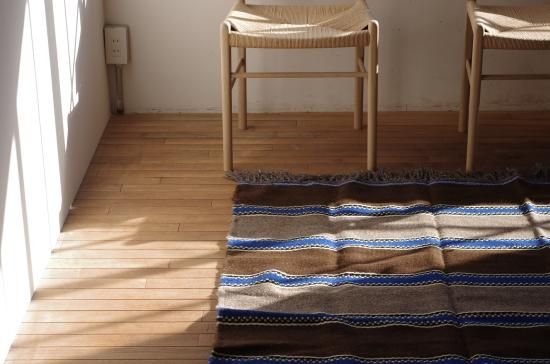 WOOL RUG　blue＊brown MFABRICA ALENTEJANA DE LANIFICIOUS - credenza online  shop