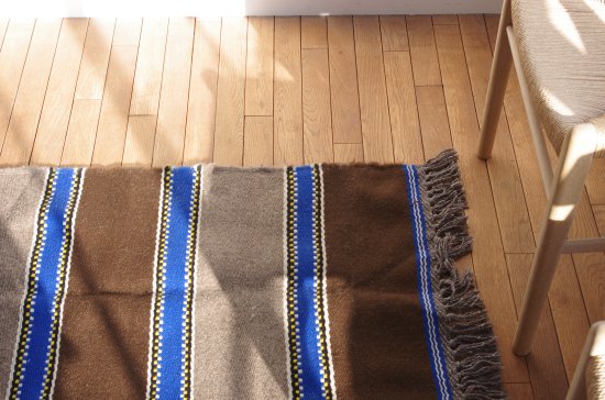 WOOL RUG blue＊brown MFABRICA ALENTEJANA DE LANIFICIOUS - credenza online  shop