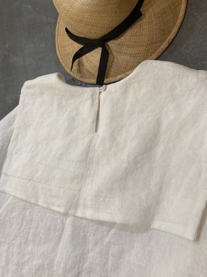 square collar tops《white》 - ito