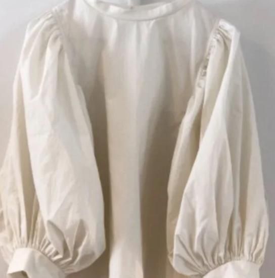 different material one-piece【white×brown】 - ito