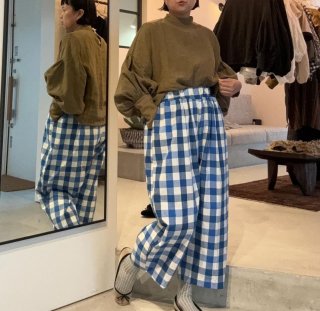 <img class='new_mark_img1' src='https://img.shop-pro.jp/img/new/icons56.gif' style='border:none;display:inline;margin:0px;padding:0px;width:auto;' /> gom pants gingham bluewhite