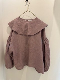 <img class='new_mark_img1' src='https://img.shop-pro.jp/img/new/icons14.gif' style='border:none;display:inline;margin:0px;padding:0px;width:auto;' />big collar  linen topspinkpurple