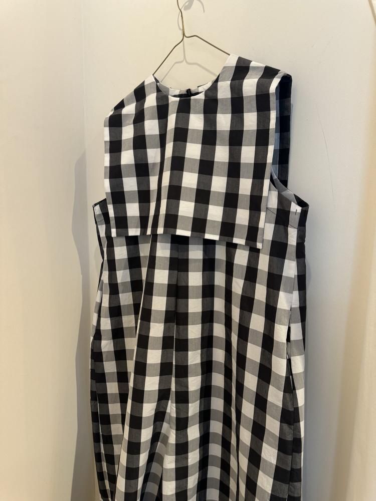 square collar all-in-one 《black×white》 - ito