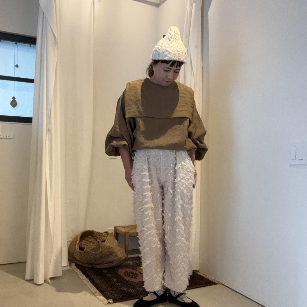新品タグ付き　ito fukuoka FUSA pants アイボリー FUSA pants《ivory》 - ito