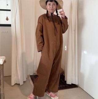<img class='new_mark_img1' src='https://img.shop-pro.jp/img/new/icons56.gif' style='border:none;display:inline;margin:0px;padding:0px;width:auto;' />jump suit slimbrownlinen