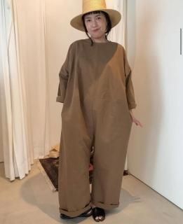 <img class='new_mark_img1' src='https://img.shop-pro.jp/img/new/icons14.gif' style='border:none;display:inline;margin:0px;padding:0px;width:auto;' />jump suit browncotton hemp