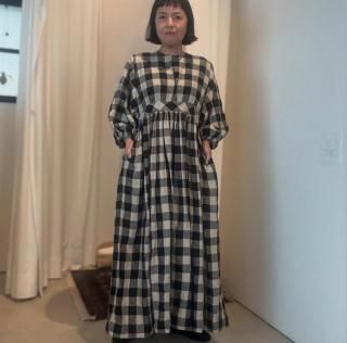 <img class='new_mark_img1' src='https://img.shop-pro.jp/img/new/icons14.gif' style='border:none;display:inline;margin:0px;padding:0px;width:auto;' />ito classic one-piece  check linen