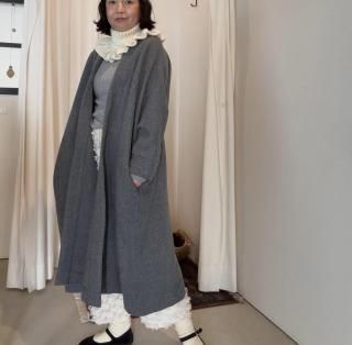 <img class='new_mark_img1' src='https://img.shop-pro.jp/img/new/icons14.gif' style='border:none;display:inline;margin:0px;padding:0px;width:auto;' />refine  wool  coat gray