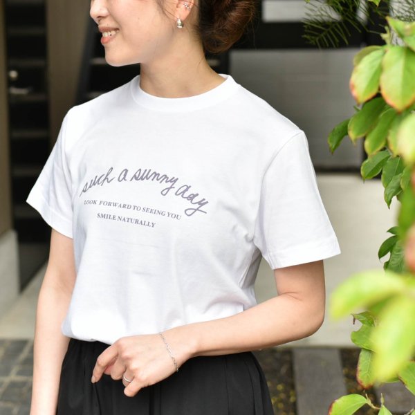 綿100%オリジナルロゴTシャツ - OURHOME