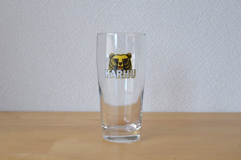 フィンランドのビールメーカー “KARHU” のビアグラス（300ml）