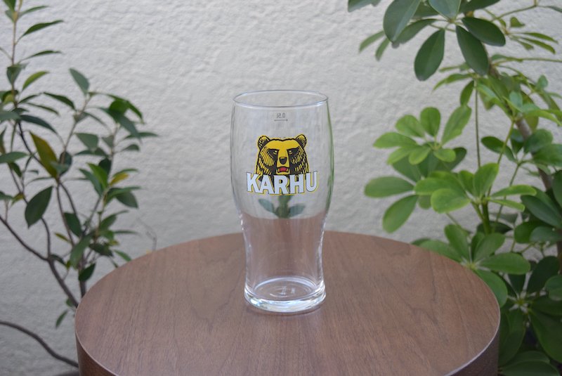 フィンランドのビールメーカー “KARHU” のビアグラス（500ml）