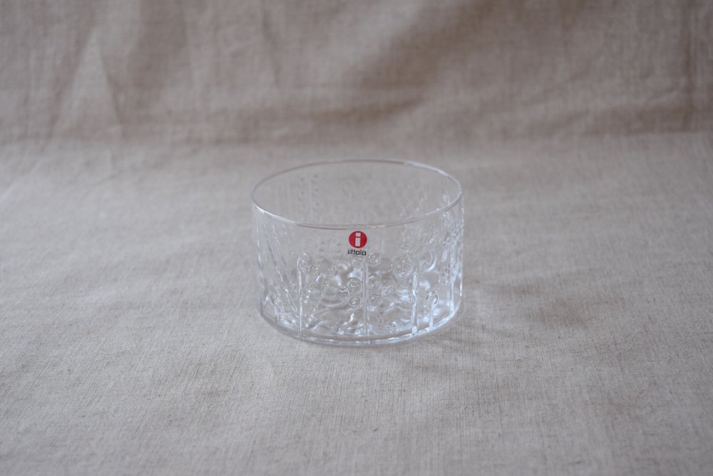 nuutajarvi / iittala “flora”（クリア）ガラスボウル（10cm）A